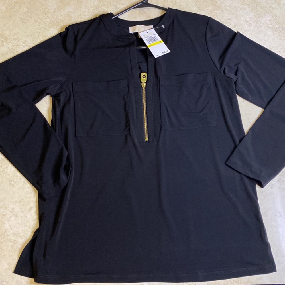MICHAEL Michael Kors black blouse